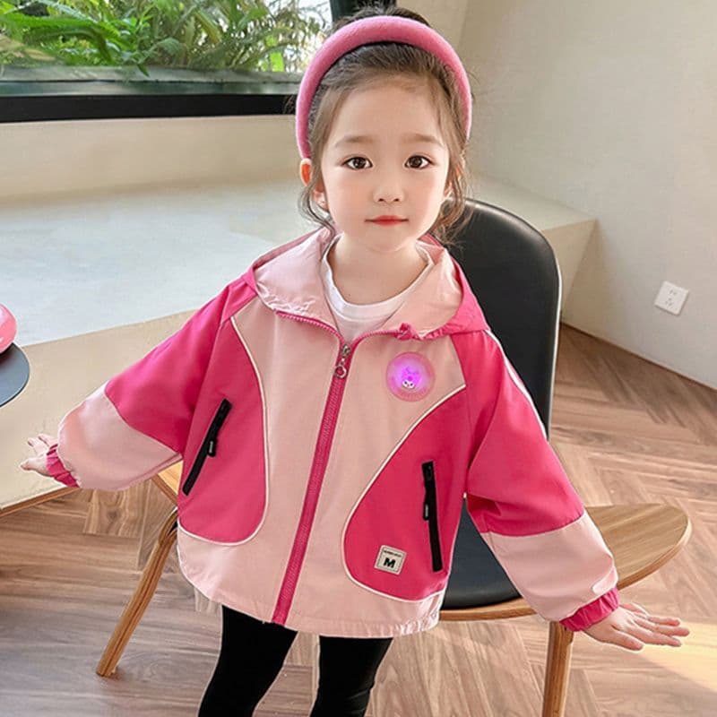 Meninas outono jaqueta estilo coreano estilo ocidental blusão roupas infantis bebê menina primavera outono estilo cor co