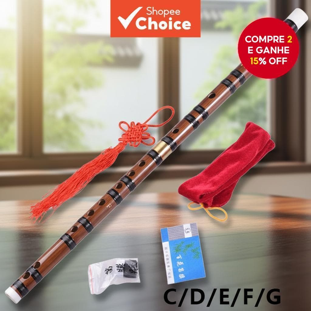  Flauta de bambu dizi de alta qualidade, flautas transversais para instrumentos musicais profissionais