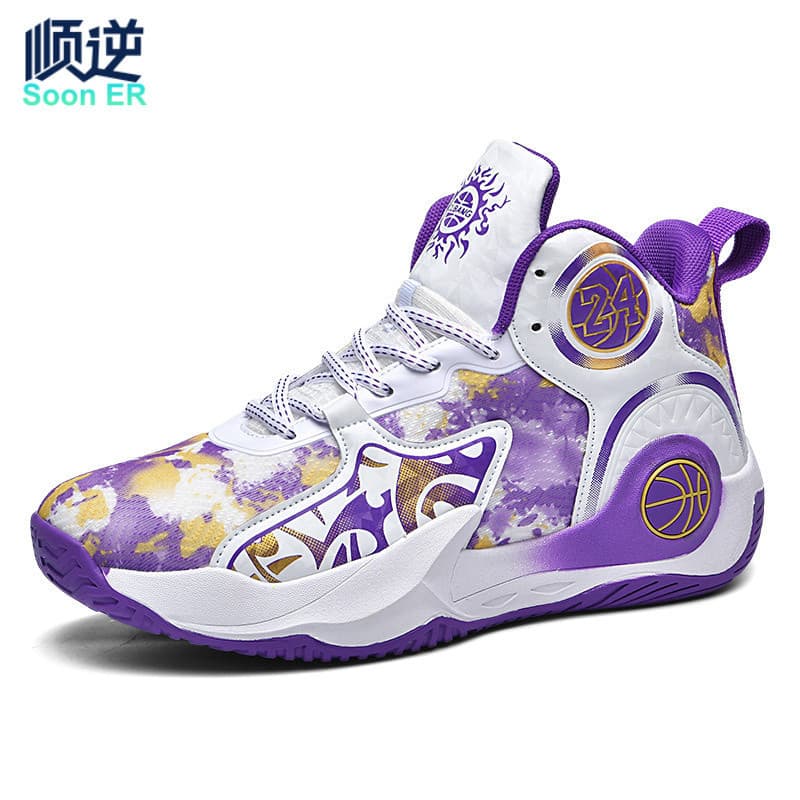 Sapatos novo estilo tênis de basquete dos homens sapatos esportivos sapatos casuais na moda adolescentes grandes criança