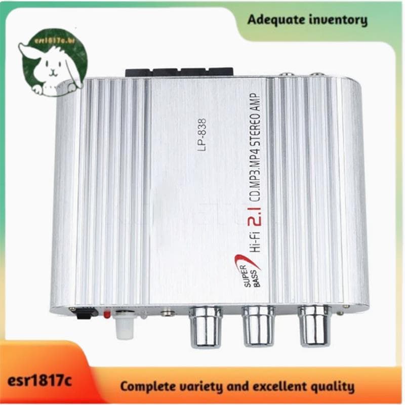 Mini Amplificador De Potência Estéreo De Áudio HiFi Para Rádios De Carro MP3 E Uso Doméstico , Digital