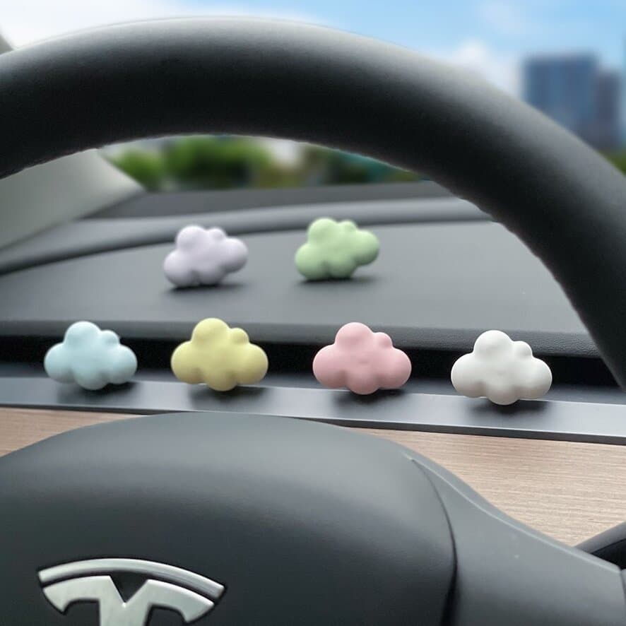 Difusor de Perfume para Carro em Forma de Nuvem com Clipe para Saída de Ar, Decorações de Carro Femininas, Fragrância Le