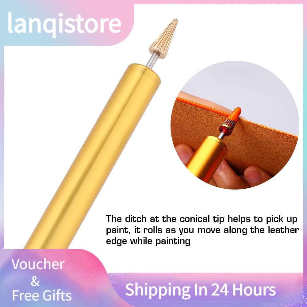 Lanqistore Aplicador de caneta de óleo de tintura superior para artesanato em couro faça você mesmo ferramenta
