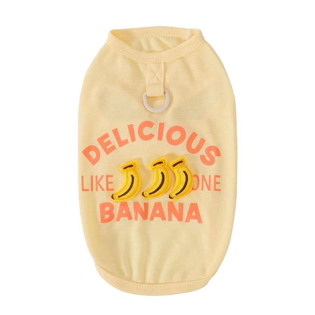 Dog Summer Vest with D-ring – Soft Breathable Shirt for Small Medium Dogs Cute Fruit Design Puppy Outfit Lightweight P