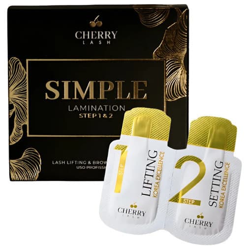 Simple Lamination Para Lash Lifting E Brow Lamination Cherry Lash Extensão de Cílios Sobrancelha