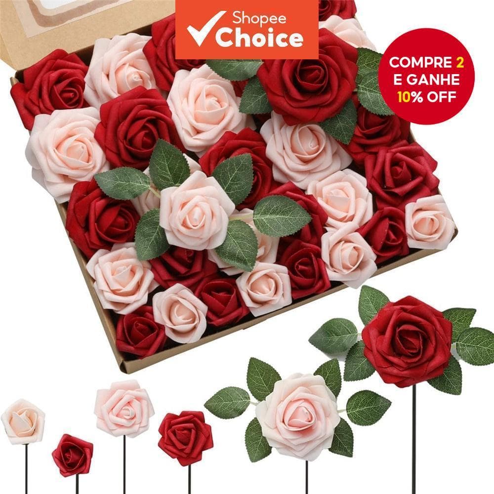 Decoração Artificial De Flor De Rosa Grande 50 Peças Para Artesanato De Festa De Casamento Em Casa