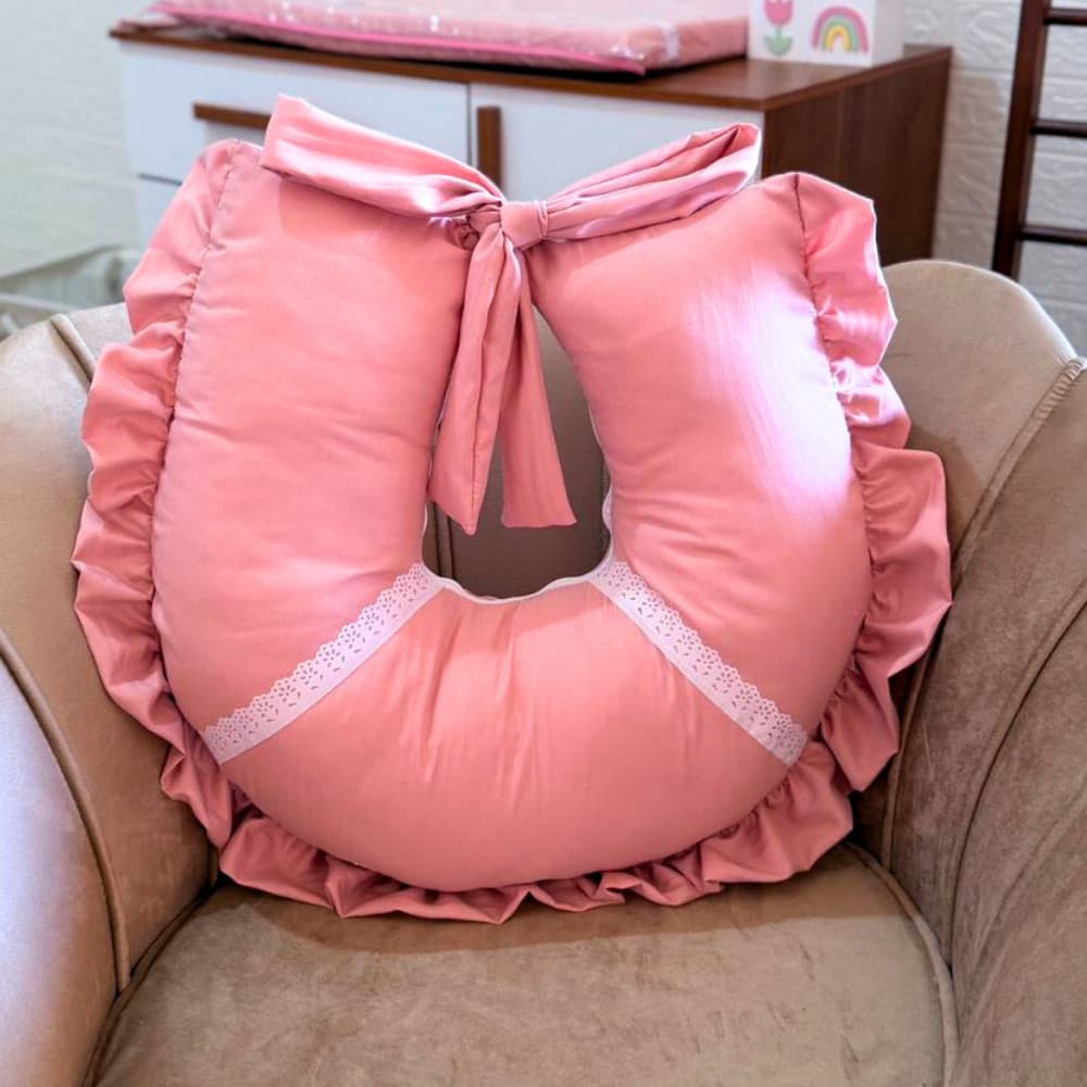 Almofada Amamentação Gravidez Grande Confortável Liso Hipoalérgico