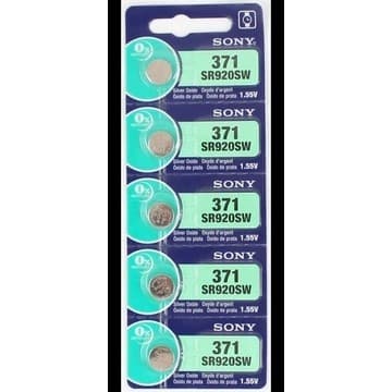 bateria  sony/ murata 371  cartela com 5 unidades