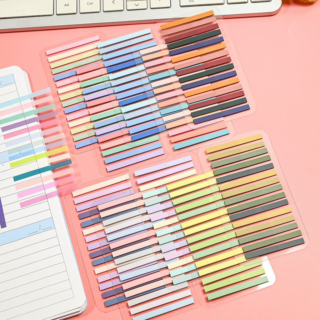 320 Folhas Notas Índice adesivos pequenos estreitos notas pegajosas n vezes adesivos notas de leitura notas de leitura