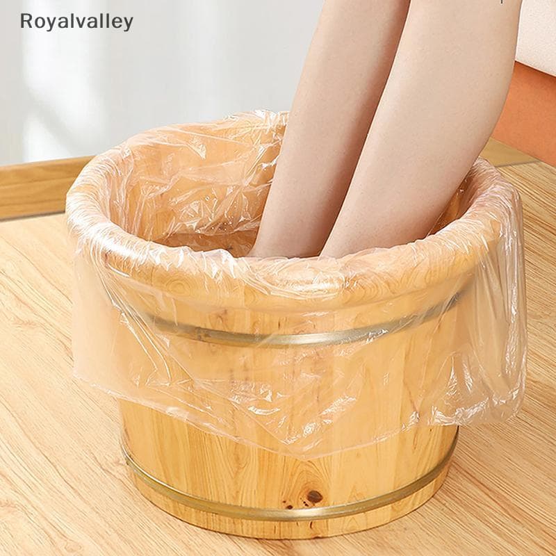 [Royalvalley] 80 Unidades De Forros Descartáveis Para Banheira De Pés , Sacos Bacia De Banho Pedicure , SPA , Cuidados C