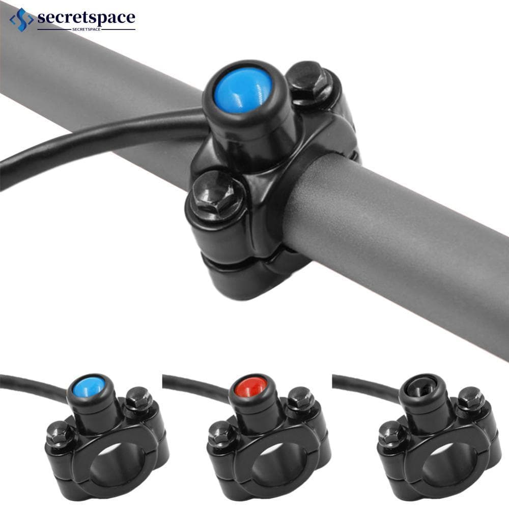 SECRETSPACE 22mm 7/8 " Interruptor Da Motocicleta Guiador Montar Chifre Farol Strobe Momentâneo Botão Moto Acessórios D8