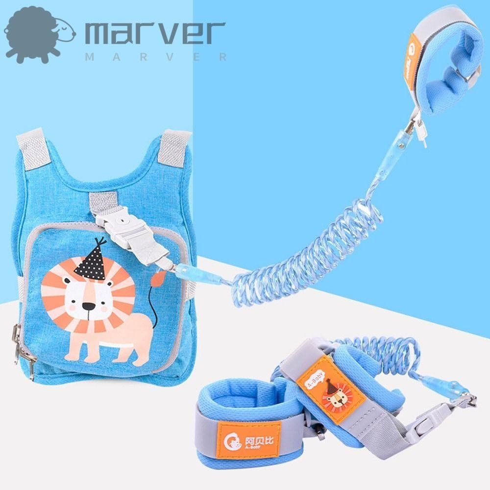 Trela De Arnês Para Crianças MARVER , Infantil , Elo De Pulso Anti-Perda De Dinossauro Fofo , Pulseira Dobrável Caminhad