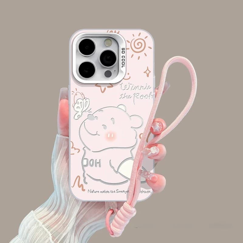 Capa de celular Ursinho Pooh com iPhone 17 16 15 14 13 12 11 PRO MAX XS XR 7 8PLUS SE AIR casca macia