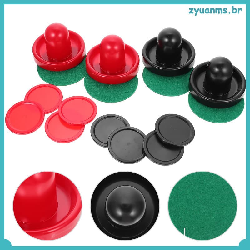 🏠 1Conjunto Jogadores E Discos De Air Hockey Em Plástico Para Jogos Internos Em Cores Sortidas