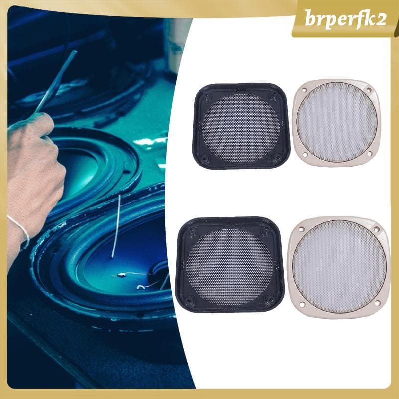[Brperfk2] Acessórios Para Tampa Da Grade Do Alto-Falante Quadrado Decorativo Prático Resistente Fácil De Instalar Grelh
