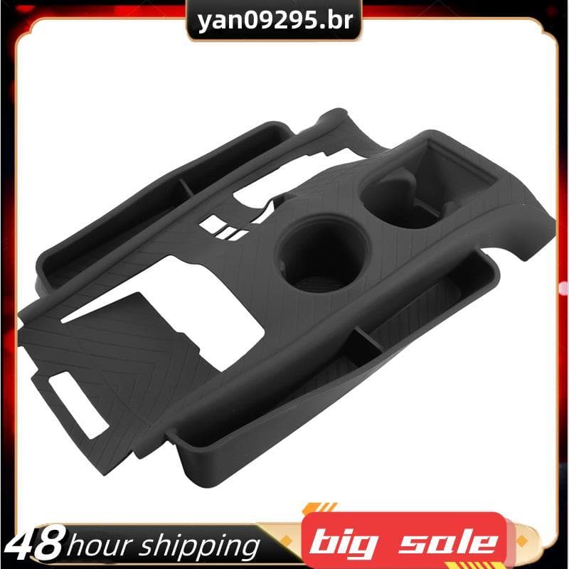 Console Central Tapete Protetor Suporte De Copo Esteira Para Painel De Mudança De Marcha De Água Cinza