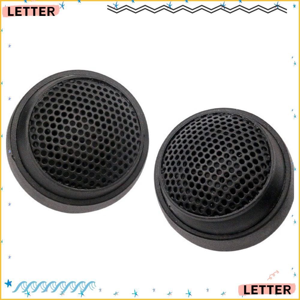 Carta 2pcs Tweeters De Carro , Alto-Falantes Agudos De Alta Eficiência Tweeter De Cúpula Falante De Áudio Preto