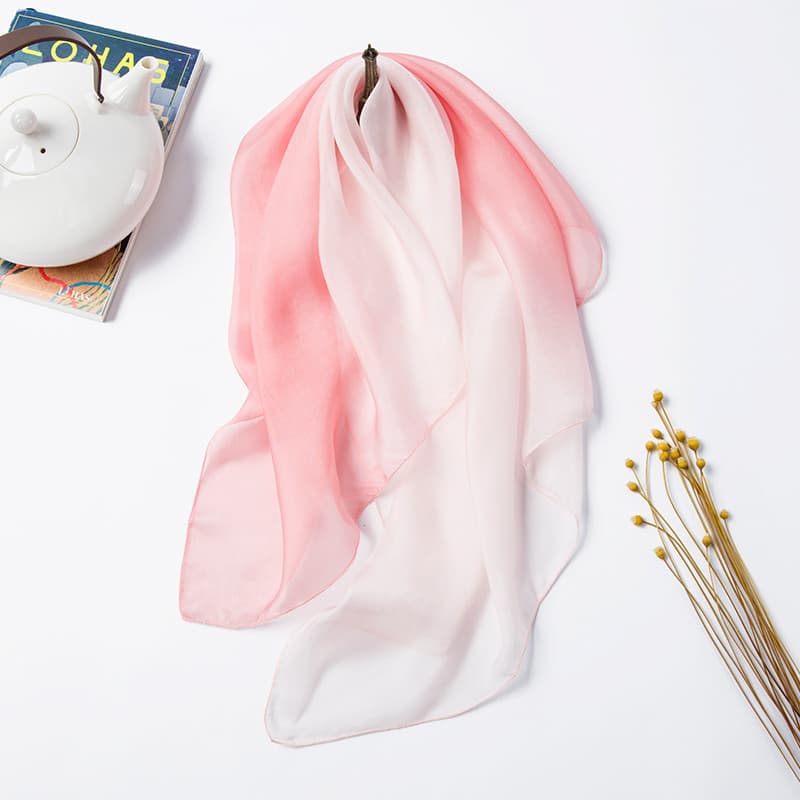 Crianças lenço de seda primavera outono estilo fino amoreira seda bebê lenço de seda meninas à prova de vento gaze menin