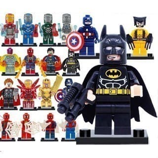 Blocos de construção de bonecos de ação para crianças aprendendo brinquedos