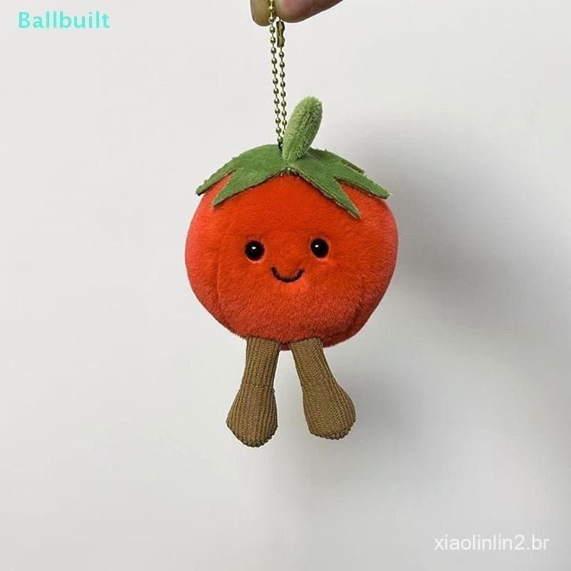 [BLU] Chaveiro De Brinquedo De Pelúcia De Tomate , Desenho Animado , Vegetal , Macio , Boneca , Pingente , Carro , Mochi