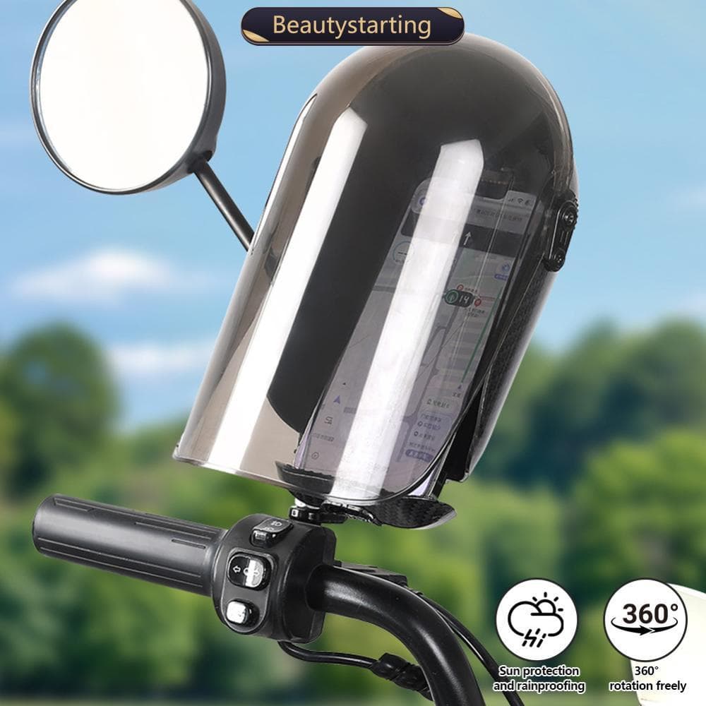 BEAUTYSTARTING Scooter Elétrico Suporte Do Telefone Capa De Chuva Motocicleta Equitação Montar Protetora Protetor Solar 