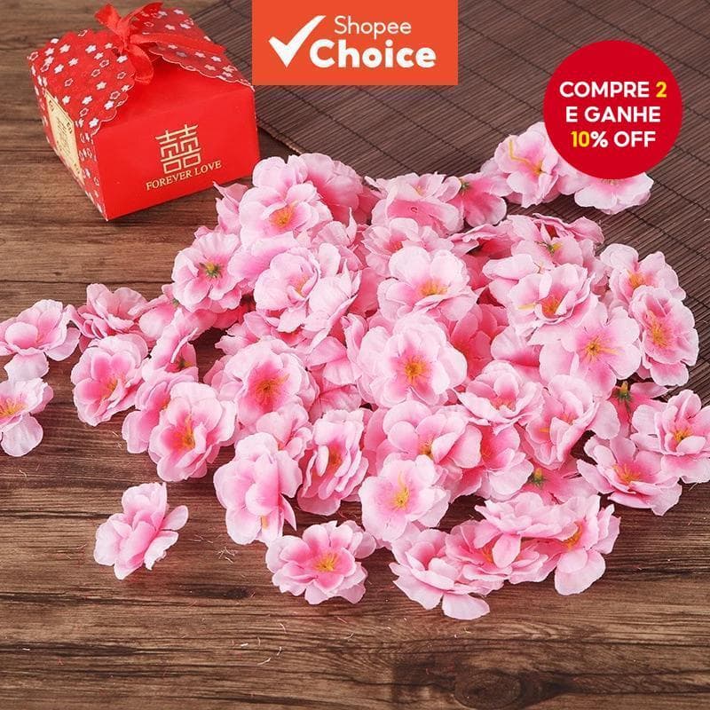 100 Peças Flores E Rosas Falsas De Pêssego , Decorações De Artificiais Para Casamento , Faça Você Mesmo , Festival Event