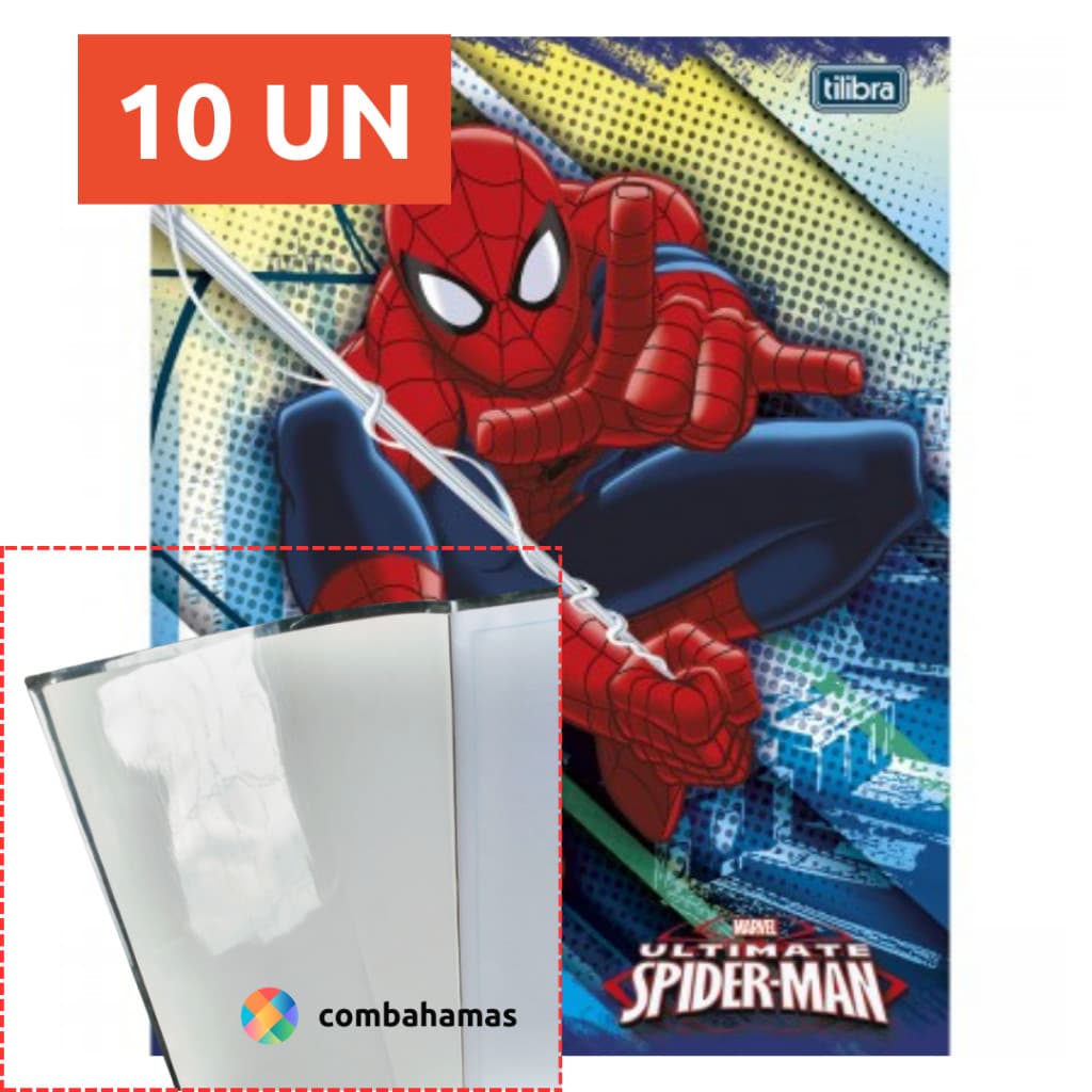 CAPA PRONTA PARA CADERNO, BROCHURÃO 60/80 FLS CAPA FLEXÍVEL, 10 UN