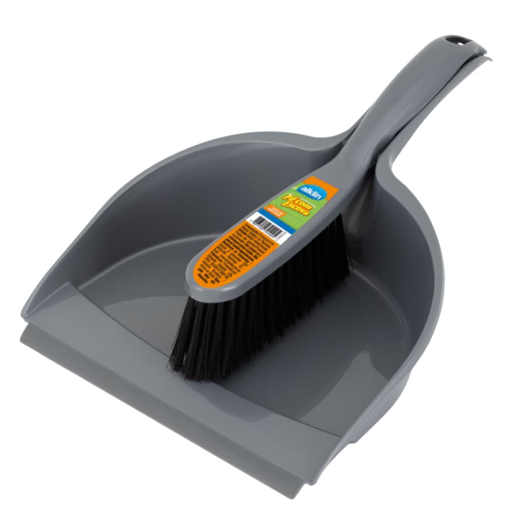 Kit Pá e Escova Alklin – Limpeza Prática e Compacta com Vassourinha