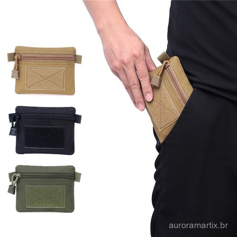 EDC Molle Bolsa Carteira De Viagem Portátil À Prova D'água Com Zíper Saco Da Cintura Para Camping Caminhadas Caça Milita