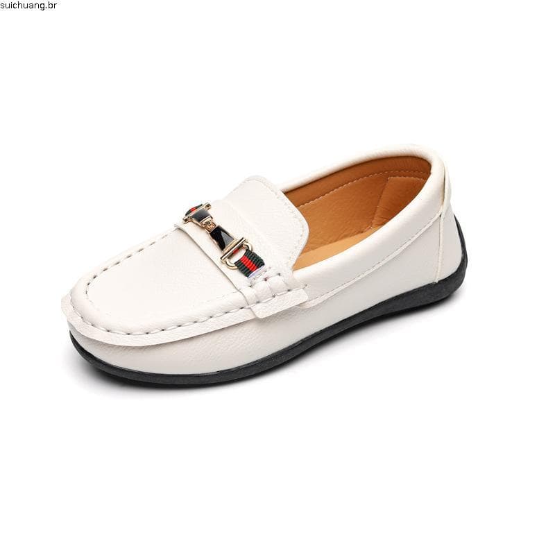 Meninos mocassins meninos na moda simples Retro sapatos planos estudantes do sexo masculino respirável antiderrapante le