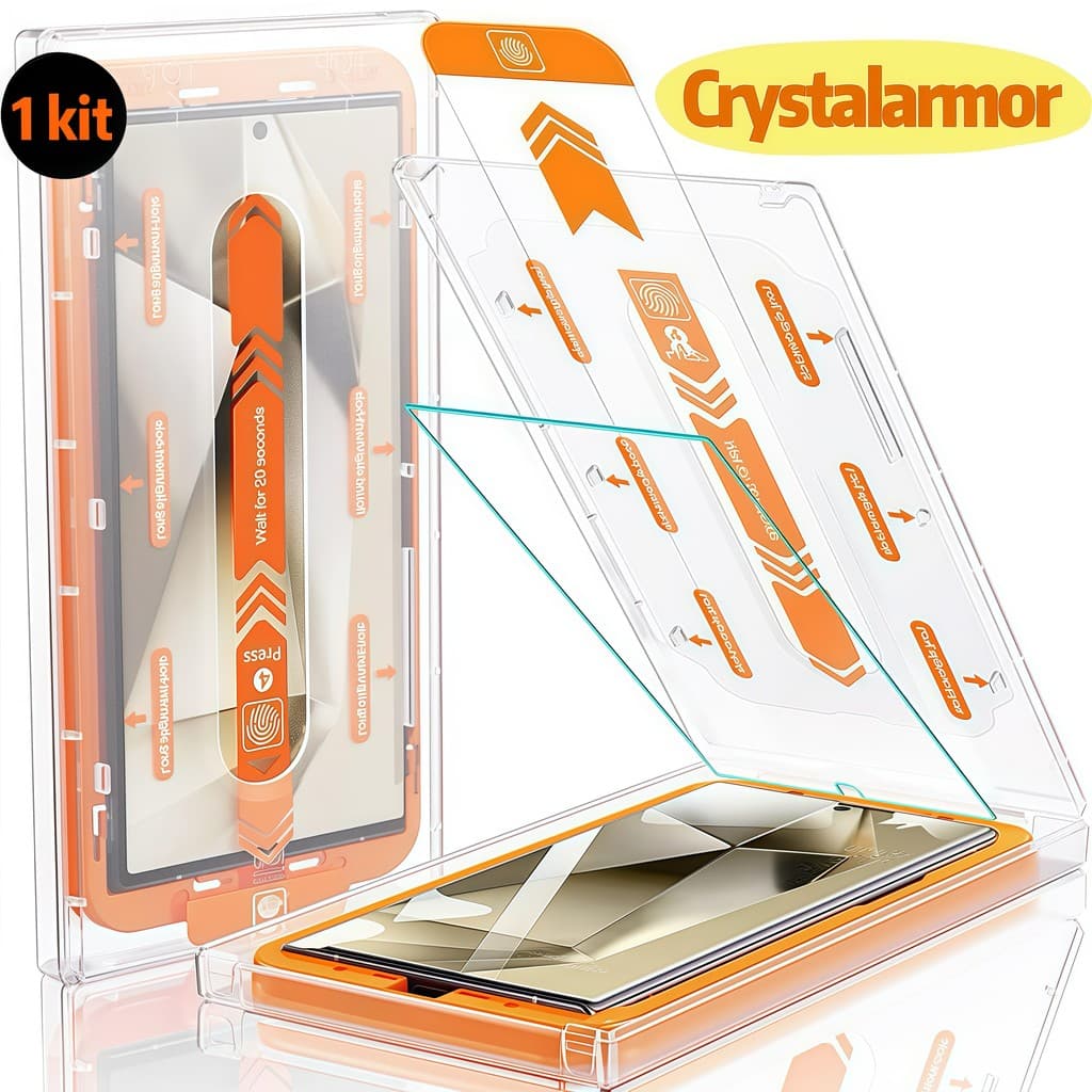 CrystalArmor 1 Pcs Vidro Temperado Para Samsung Galaxy S22/S23/S24/S25/+/Plus/ Ultra 4G 5G HD Película Prote