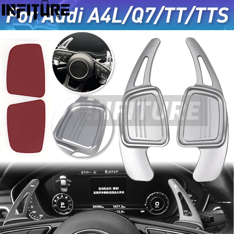 Extensão De Pá De Câmbio De Carro , Remo De Mudança De Marcha Para Audi A3/S3 Facelift A5 S5 2017 A4 B9 Q7 2016-2017 TTS