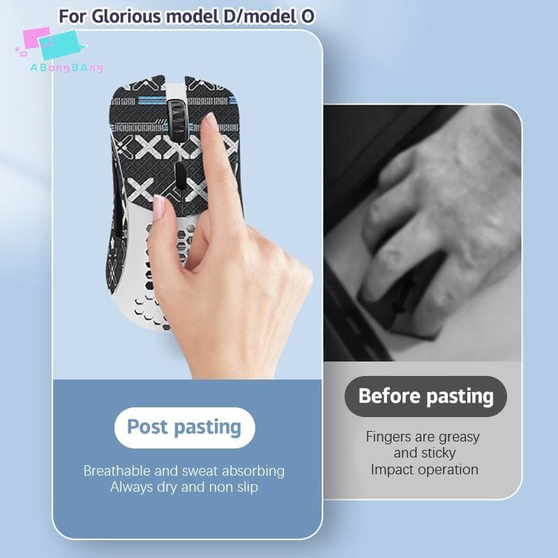 Abongbanghn Mouse Grip Tape Adesivo Antiderrapante Suga Suor Para Glorioso Modelo D/O Gaming Anti-Deslizamento Gamer Ace