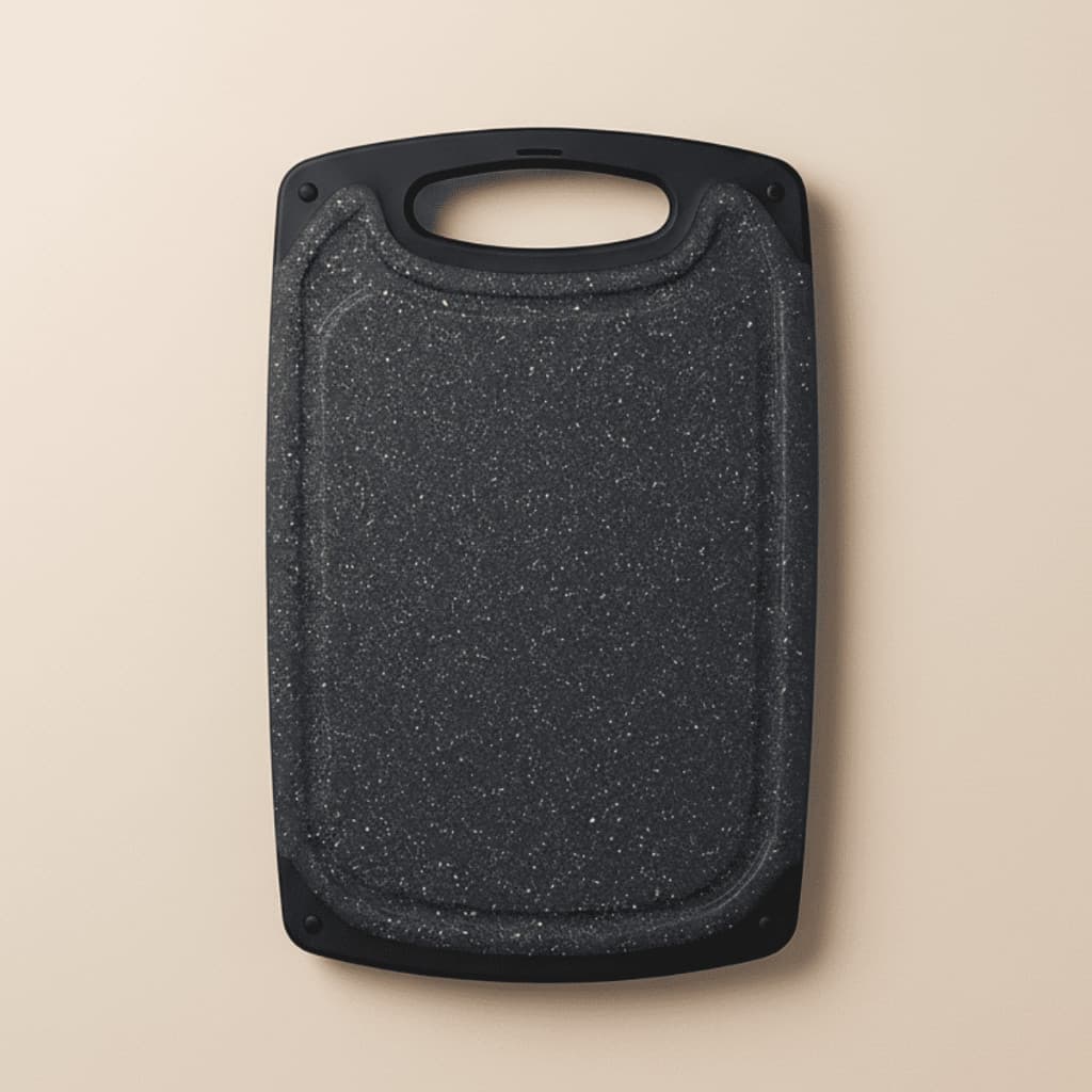 Tábua De Corte Grande Carne Legumes Dupla Face Antiderrapante Cozinha Churrasco 40x24cm