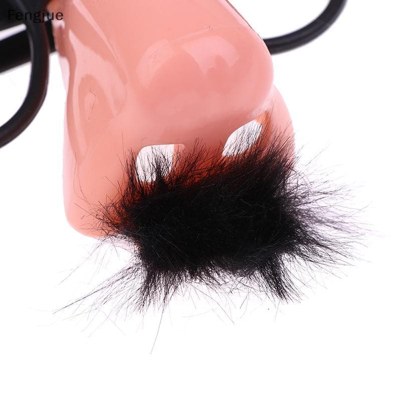 Fengjue Fantasia Cosplay Disfarce Bigode Óculos Vestido De Festa De Halloween Nariz Grande BR