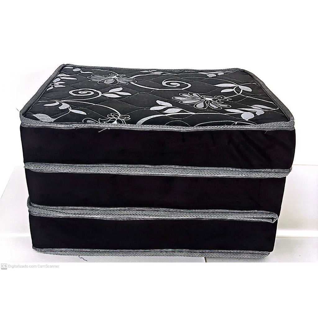 Colchão Puff colchonete 3/1 solteiro 180x60x10 dobravel acampamento camping praia sitio