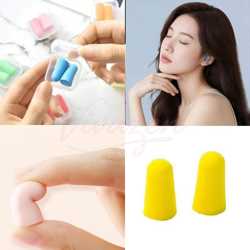 KIT 2/5/10 PARES - Protetor Auditivo Plug Espuma Auricular Para ouvidos excelente VEDAÇÃO SEM CORDÃO DE DORMIR