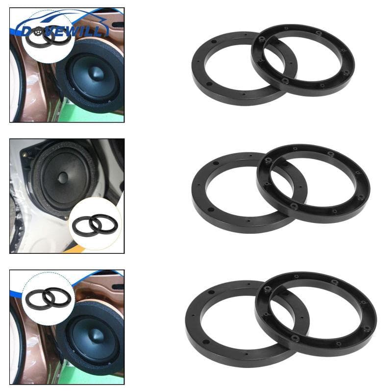 [Dovewill] Anel Espaçador De Alto-Falante De Carro De 2 Peças , Fácil De Instalar , Acessórios De Durabilidade Profissio