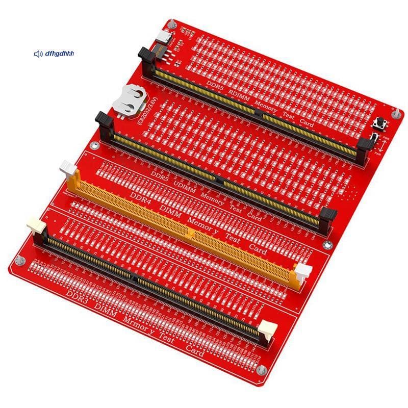 ComboMemory Tester Combo DDR3/4/5 RDIMM/UDIMM Cartão De Teste De Memória Computador De Mesa Com Indicadores LED