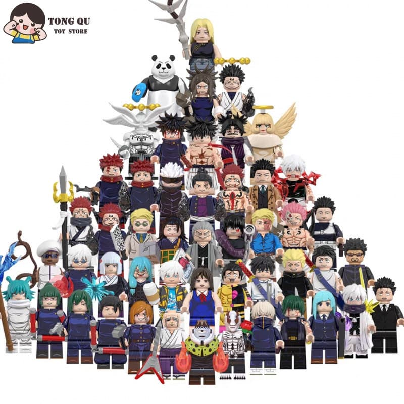 Crianças brinquedos menino presentes decorações de mesa Gojo blocos de construção