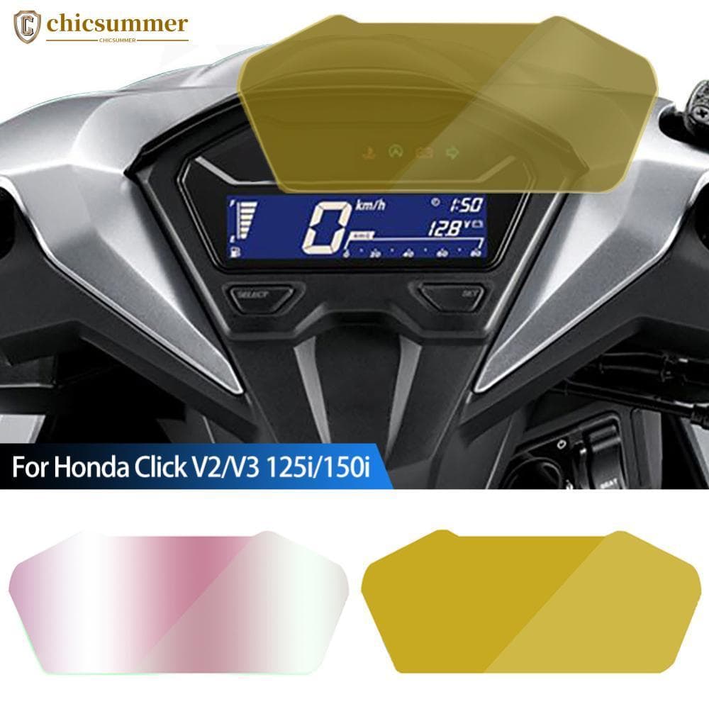 CHICSUMMER Motocicleta TPU Painel Protetor De Tela Cluster Filme Proteção Risco Para Honda Clique V2/V3 125i/150i L1Z9