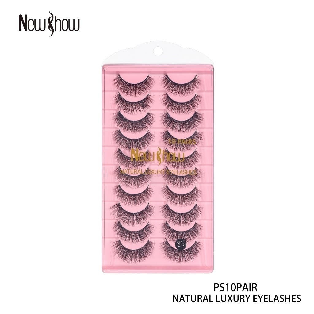 New Show 3/7/10 Pares Pestanas De Olho De Gato 3D Fofo De Cílios/Meia Extensões De Longas