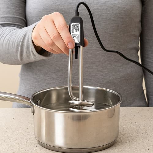 Ebulidor Elétrico Ferve Água Rápido 500w- 127v Preto 127V