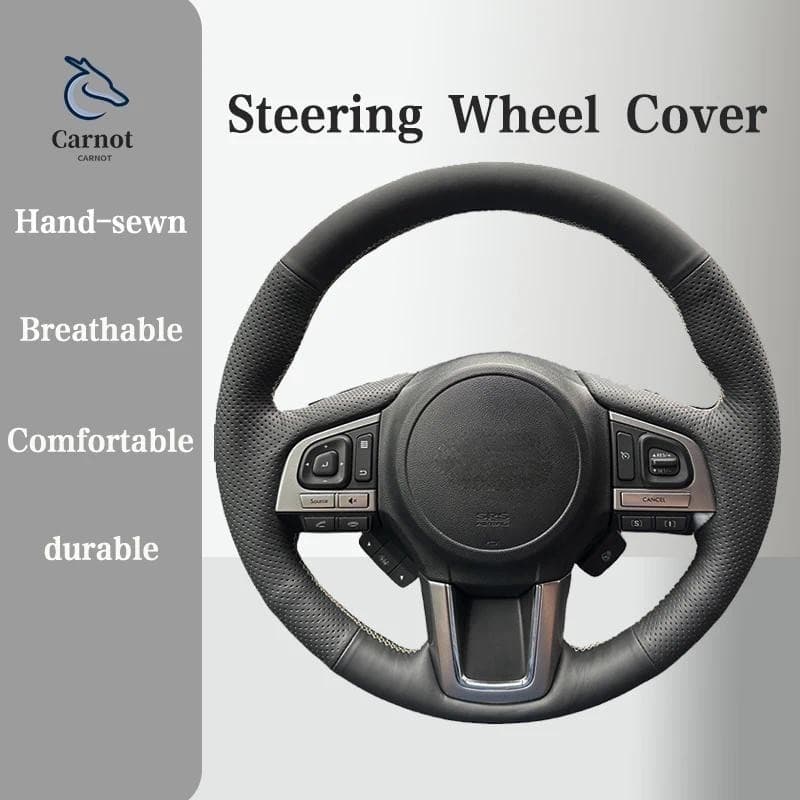 Capa De Volante De Couro De Microfibra Para Subaru WRX (STI) 2015-2019 Levorg 2015 2016 Alça Interior Acessórios Do Carr