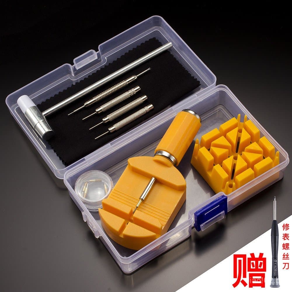 Conjunto de ferramentas para reparo de relógios, ferramenta para desmontagem e ajuste de relógios, trocador de pulseira 