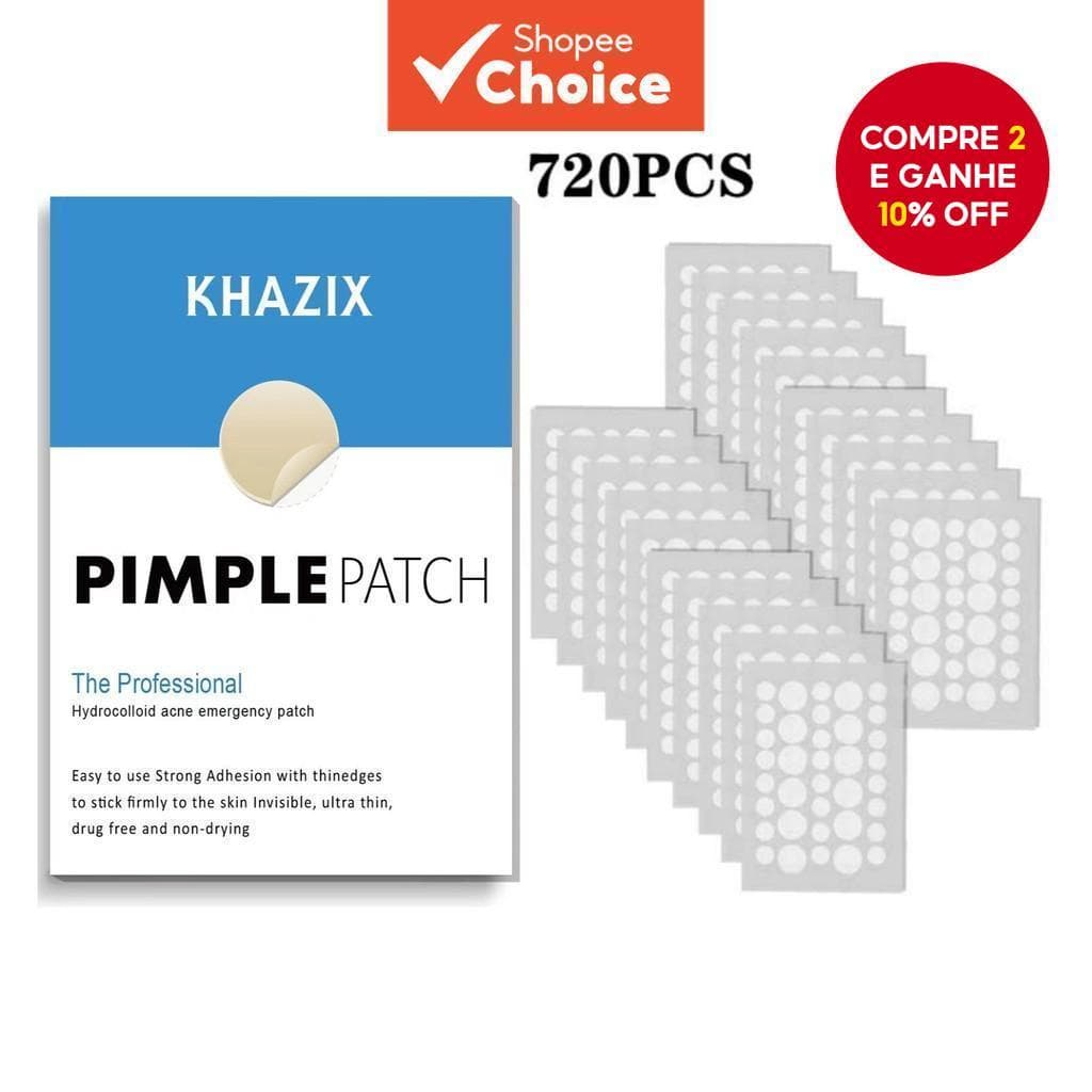 Adesivo de hidrogel para Acne de 720/400 peças - cor transparente, imersão de óleo de Tea Tree, adesivo de hidrogel para