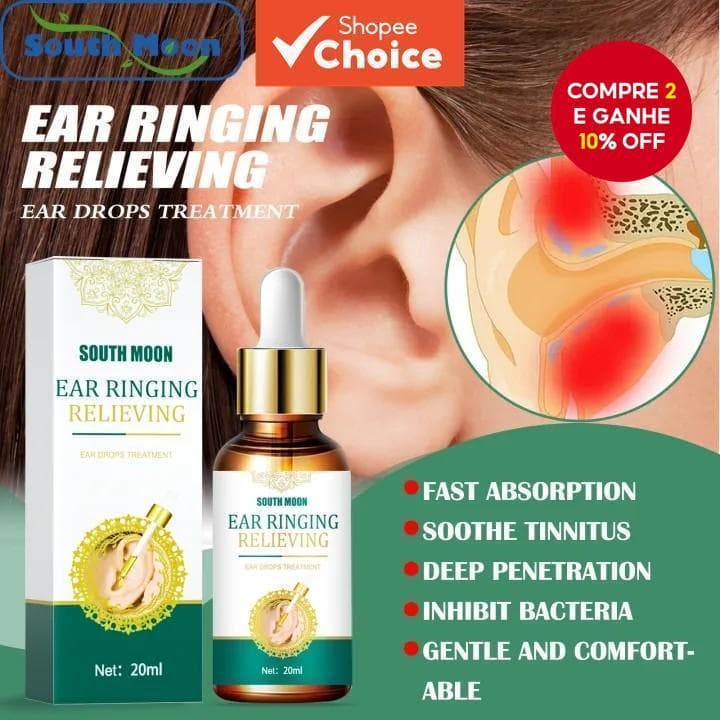 BUY 1 TAKE 1 ORIGINAL Tinnitus Liquid Ear Drops Infecção Limpeza Líquido Ringing Relief Removedor De Cera De Ouvido Para