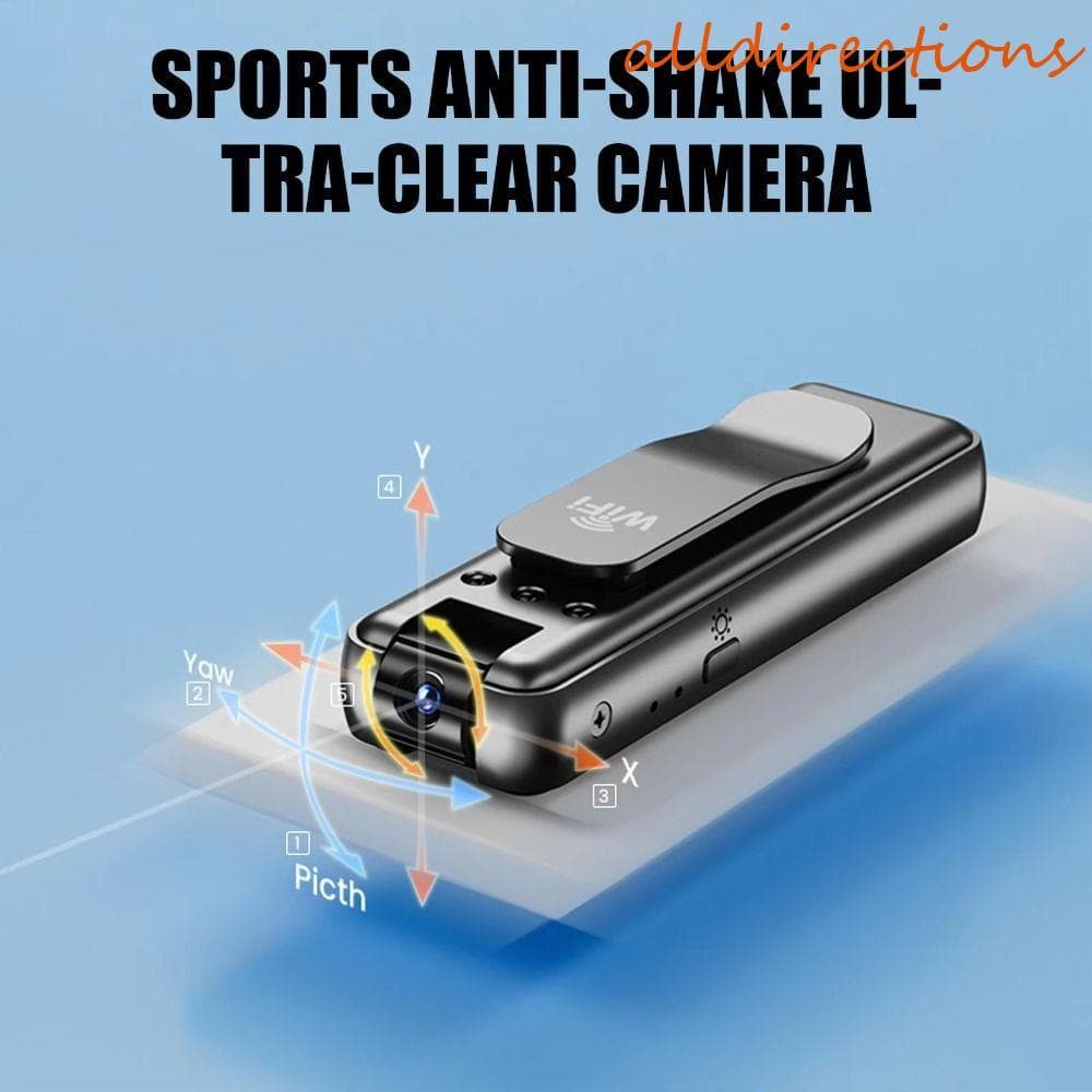 Gravador De Vídeo Digital Pequeno ALLDIRECTIONS , Com Mini Câmera HD Fixa No Peito DV , Tudo Em Um