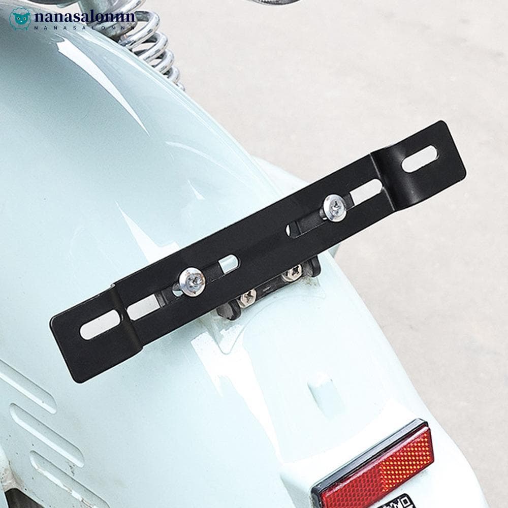 NANASALONNN Suporte Da Placa De Licença Traseira Motocicleta Scooter Elétrico Modificação Titular Tira Longa Quadro Para