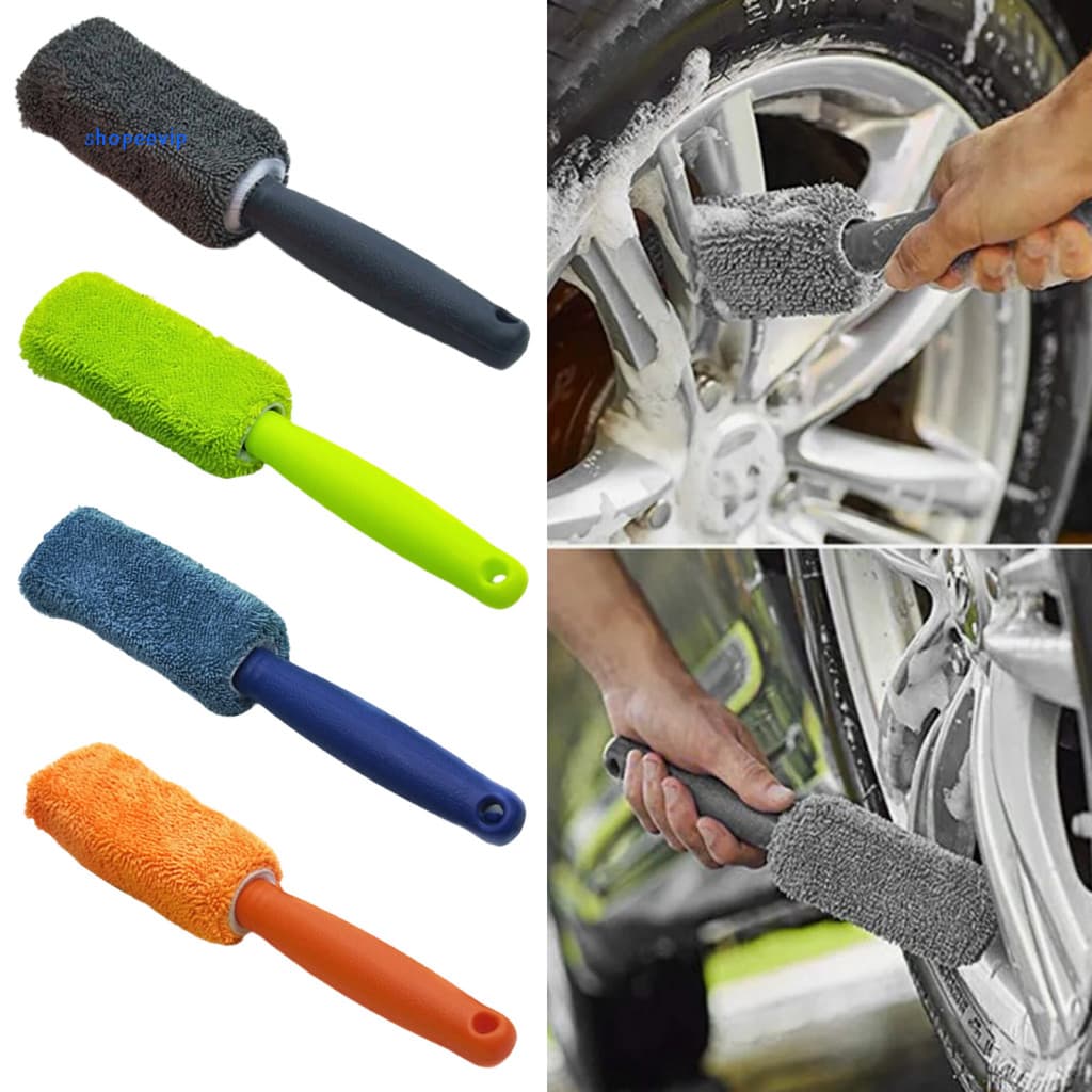 High-performance Brake Cleaner Brush Car Detailing Microfiber Tire with Long Handle – Soft Bristles Wheel Scratch-free