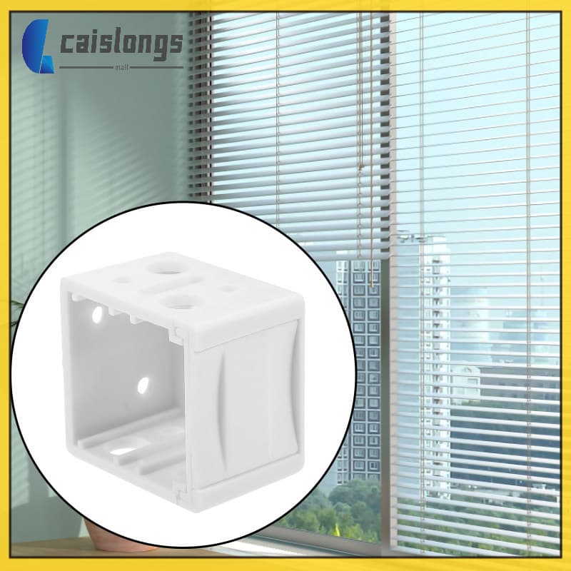 4 Peças Persianas Suporte De Janela Suportes De Montagem Substituição 3.20X3.20X2.50CM ABS Branco